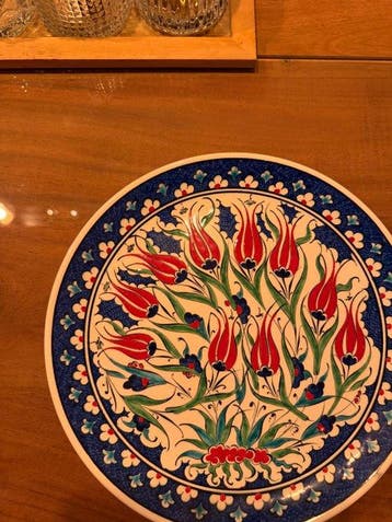 Mehmet Gursoy iznik bord - Mehmet Gursoy - Bord - Keramiek -