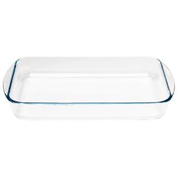 Ovenschaal ovaal  rechthoekig glas 3,1L | 23(d)x35(b)cm, Verzenden, Nieuw in verpakking