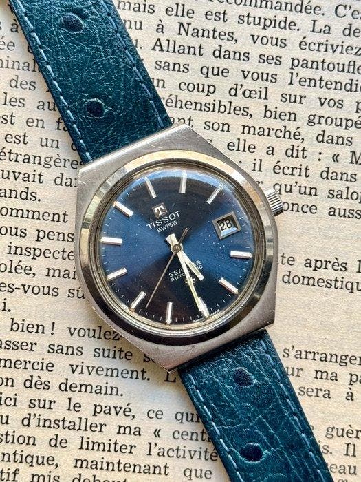 Tissot - Seastar Automatic – Vintage – Cadran Bleu Soleil -, Handtassen en Accessoires, Horloges | Heren