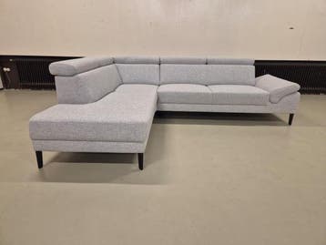 Veiling - Montel Modena - Hoekbank - Showroommodel - Grijs, Huis en Inrichting, Nieuw