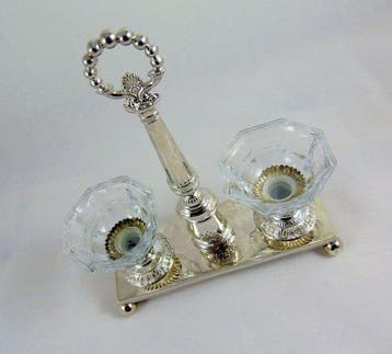 Exceptional French silver Spice stand 950/1000 -