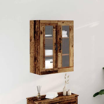 vidaXL Wandkast Oud Hout 69,5 x 34 x 90 cm Bewerkt hout, Verzenden