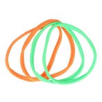 Haarband Sport 1cm - Endless Elastiek - Nylon - Groen Oranje