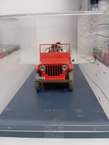 collection Hachette 1/24 - Modelauto - N°6 - La Jeep Rouge -