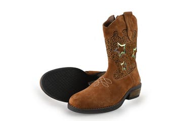 BunniesJR Cowboy laarzen Meisjes in maat 35 Cognac, Kinderen en Baby's, Jongen of Meisje, Zo goed als nieuw, BunniesJR, Verzenden