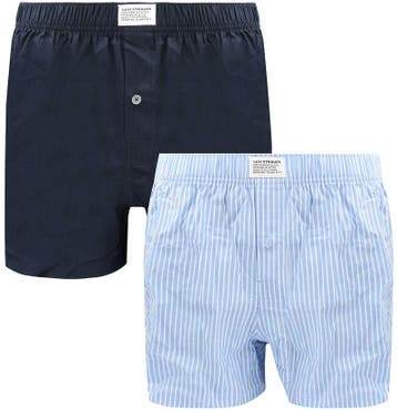 Levis Woven Boxershorts 2-Pack Blauw maat L Heren, Verzenden, Blauw, Levi's, Boxer
