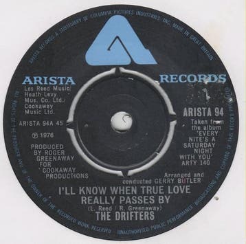 The Drifters - Ill Know When True Love Really Passes By, Verzenden
