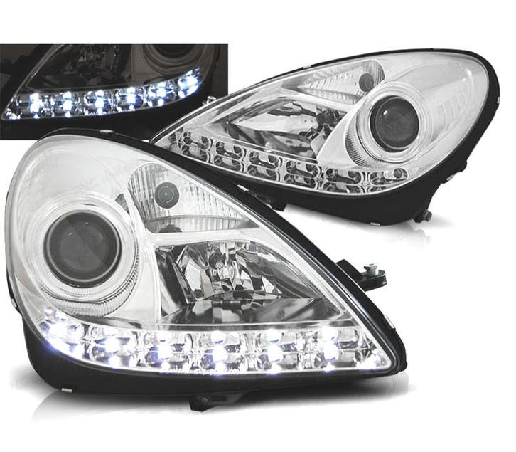 PHARES MERCEDES CLASSE SLK R171 04-11 FEUX DE JOUR À LED FON, Auto-onderdelen, Verlichting, Verzenden