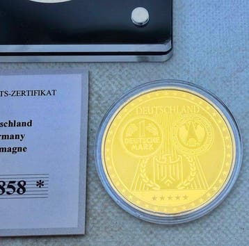 Duitsland. Deutsche Mark 2022 Deutschland, 1/200 Oz, oro 24