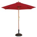 Parasol rond rood 2,5 meter Bolero, Verzenden