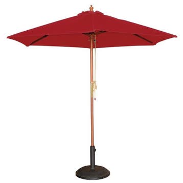 Parasol rond rood 2,5 meter Bolero, Articles professionnels, Verzenden