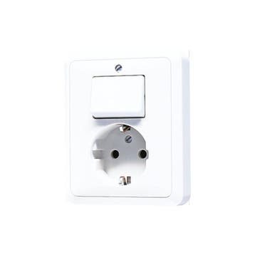 JUNG CD500 Gecombineerde Schakelaar Stopcontact Met, Doe-het-zelf en Bouw, Verzenden, Nieuw