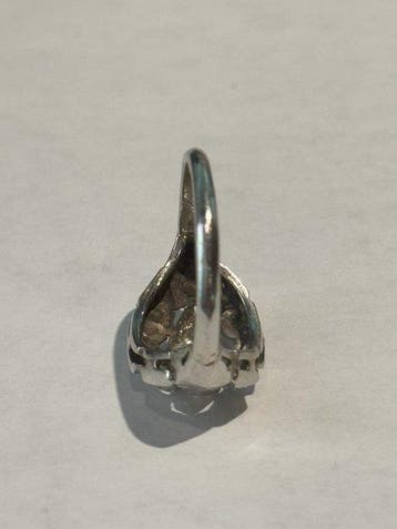 Bague de cocktail - 14 carats Or blanc Diamant (Naturelle) -
