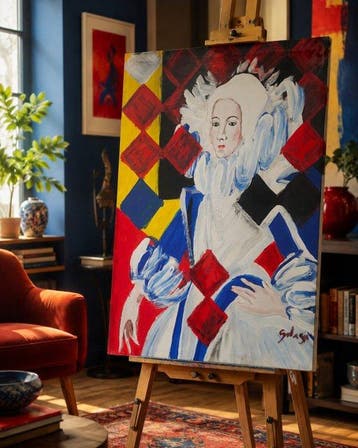 Contemporary Spanish School - The Silent Lady, Antiek en Kunst