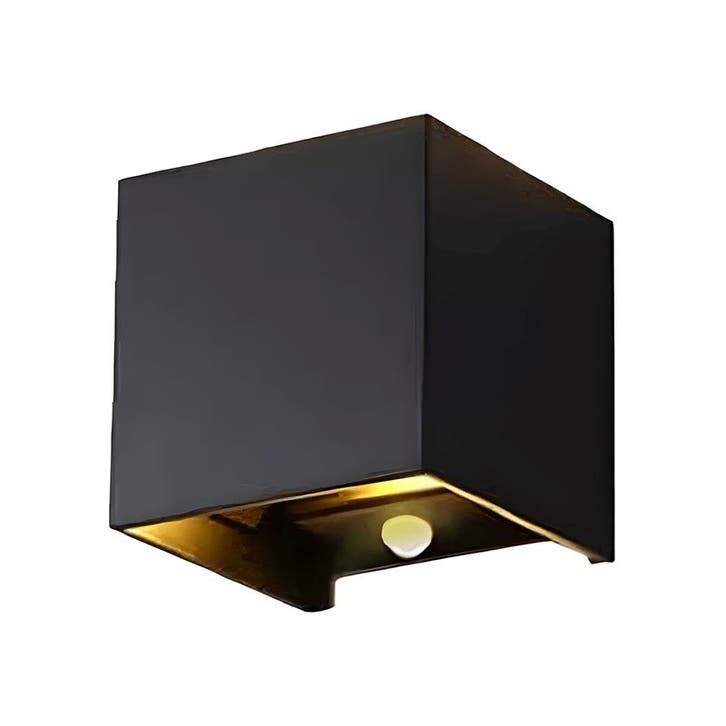 IP54 Led Cube 2x3W Zwart 2700K bewegingssensor, Jardin & Terrasse, Éclairage extérieur, Envoi