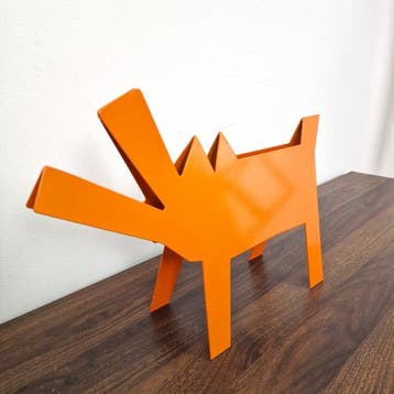 José Soler Art - The Dog KH. Orange - NO Reserve