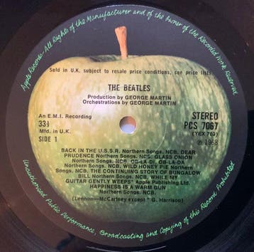 Beatles - The Beatles (White Album) - UK 1968 Top Loader