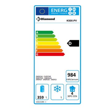 Bakkerij Koelkast | 500L (EN600x400) | RVS | +2°C/+8°C |, Verzenden