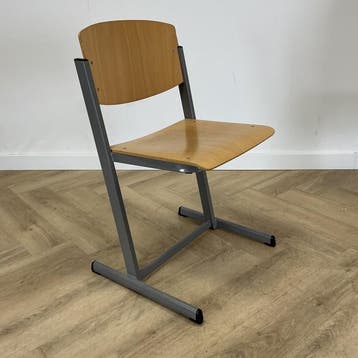 Eromes schoolstoel / stapelstoel zithoogte 46 cm,  Licht