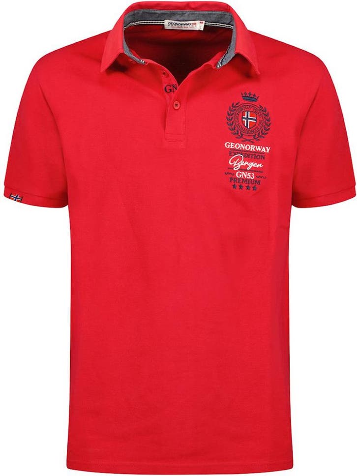 Geographical Norway Heren Expedition Polo Kauri Rood, Kleding | Heren, T-shirts, Verzenden