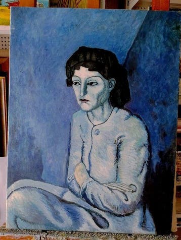 Stefano Vicca (XX-XXI), da Picasso - Donna con Braccia, Antiek en Kunst