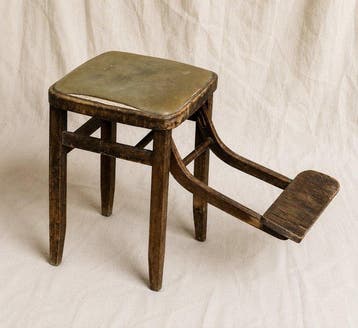 Pre war austria - Stoel - Hout, Kersenhout - Opvouwbare
