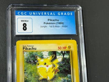Pokémon - 1 Graded card - Pikachu Jungle - 1st Edition - CGC