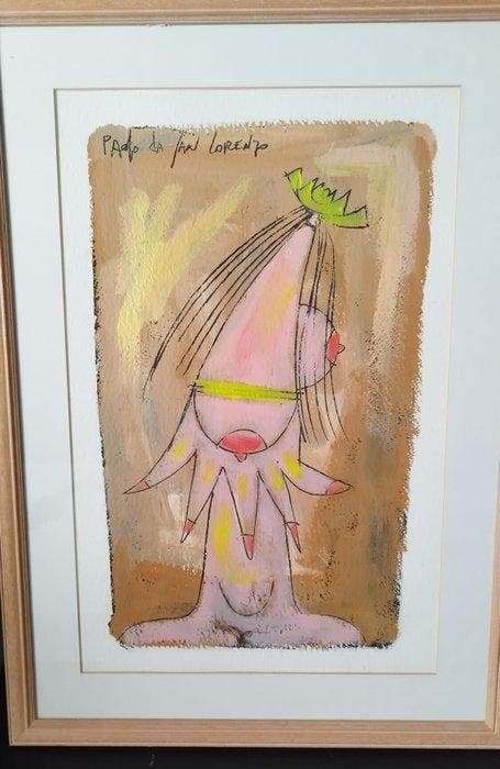 Paolo Da San Lorenzo (1935-2022) - Donna del 2088, Antiek en Kunst, Kunst | Schilderijen | Modern