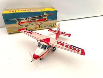 Usagiya Toys - Blikken speelgoed - New Cessna 182 - Japan