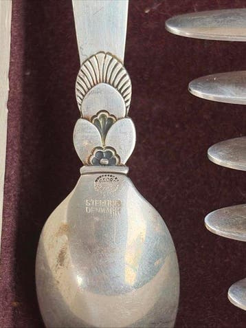 Georg Jensen - Lepel (6) - Kaktus - .925 zilver - Kaktus,