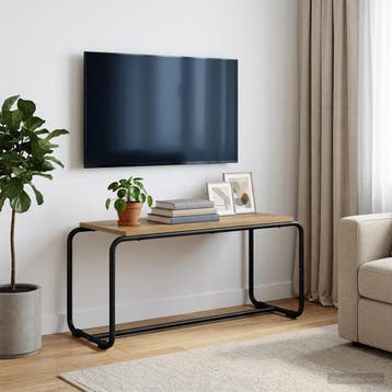 vidaXL TV Stand 80 x 35.5 x 42 cm Artisanaal eiken Bewerkt, Verzenden, Nieuw