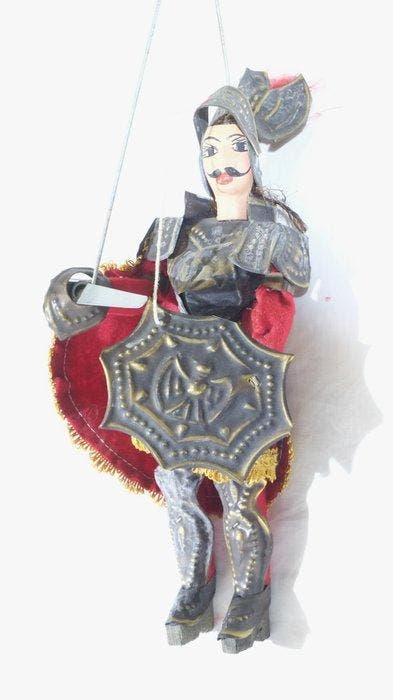 Figuur - Marionetta siciliana - Metaal, Hout, Antiquités & Art, Antiquités | Jouets