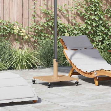 vidaXL Parasolvoet Licht Hout 45 x 45 x 31,5 cm, Verzenden, Nieuw
