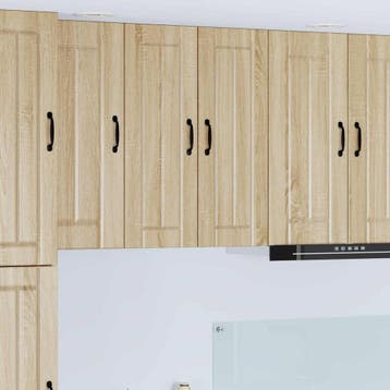 vidaXL Wandkast LUCCA 2 st Sonoma Eiken Bewerkt hout, Verzenden, Nieuw