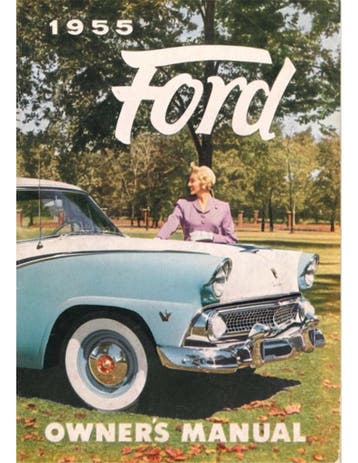 1955 FORD PROGRAMMA INSTRUCTIEBOEKJE ENGELS (USA)