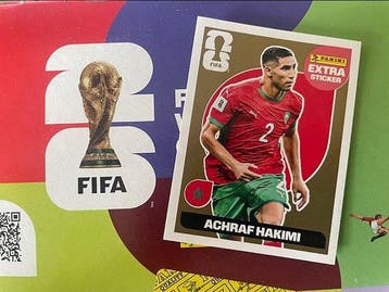 2026 Panini World Cup Stickers Achraf Hakimi Extra sticker, Verzamelen, Nieuw
