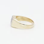 Bague - 14 carats Or jaune Diamant (Naturelle), Bijoux, Sacs & Beauté