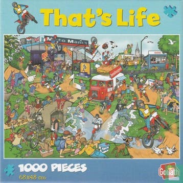 That's Life Moto Mania Puzzel 1000 Stukjes, Hobby & Loisirs créatifs, Verzenden