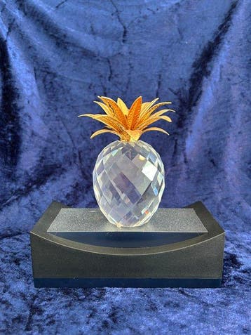 Swarovski - Beeldje - Swarovski ananas kristallen beeldje -