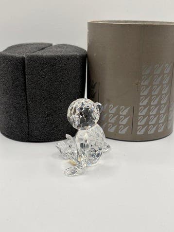 Swarovski - Beeldje - Chimpanzee - 221625 - Box +, Antiek en Kunst