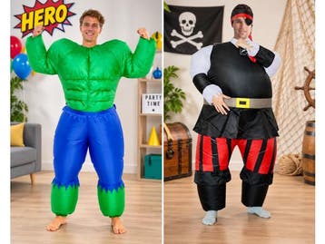 Veiling - 2x  Kostuum Piraat Onesize 2xKostuum Hulk Groen On, Nieuw