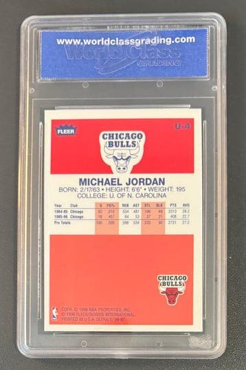 1996/97 Fleer Ultra Decade of Excellence Michael Jordan #U-4