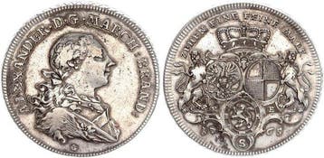 Duitsland, Brandenburg-Ansbach. Alexander (1757–1791).