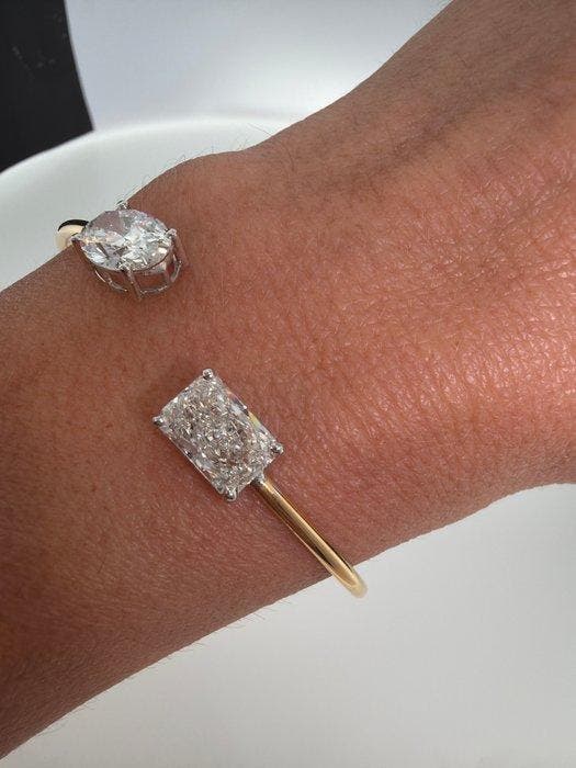 Zonder minimumprijs - Armband - 14 karaat Geel goud, Witgoud, Bijoux, Sacs & Beauté, Bracelets