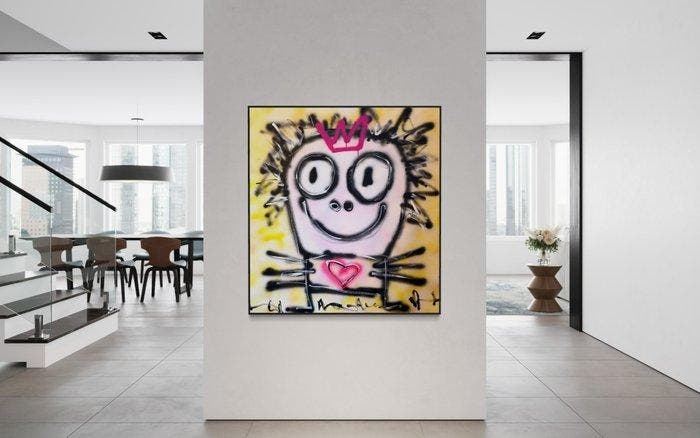 Timo Wedell - Basquiat‘s Child Soul - XL, Antiquités & Art, Art | Peinture | Moderne