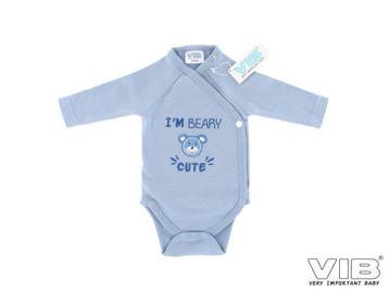 VIB Romper IM BEARY CUTE Dusty Blue, Ophalen of Verzenden, Nieuw