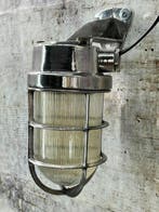 Lampe de coursive - Verre, Aluminium - Cage Lamp, Antiquités & Art