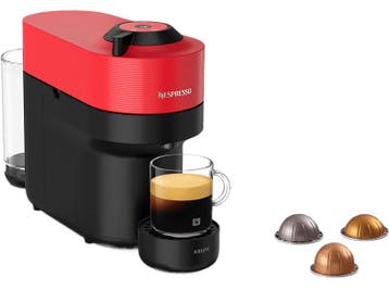 Krups - Capsulemachine - Rood, Verzenden, Koffiepads en cups