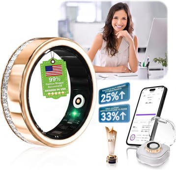 Smart Ring Android/iOS | OP = OP | Slaap & SpO2 meting, Verzenden, IUHFSIFS, Zo goed als nieuw, Waterdicht