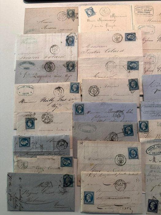Frankrijk - Goede aanbieding: 35 klassieke brieven uit, Timbres & Monnaies, Timbres | Europe | France